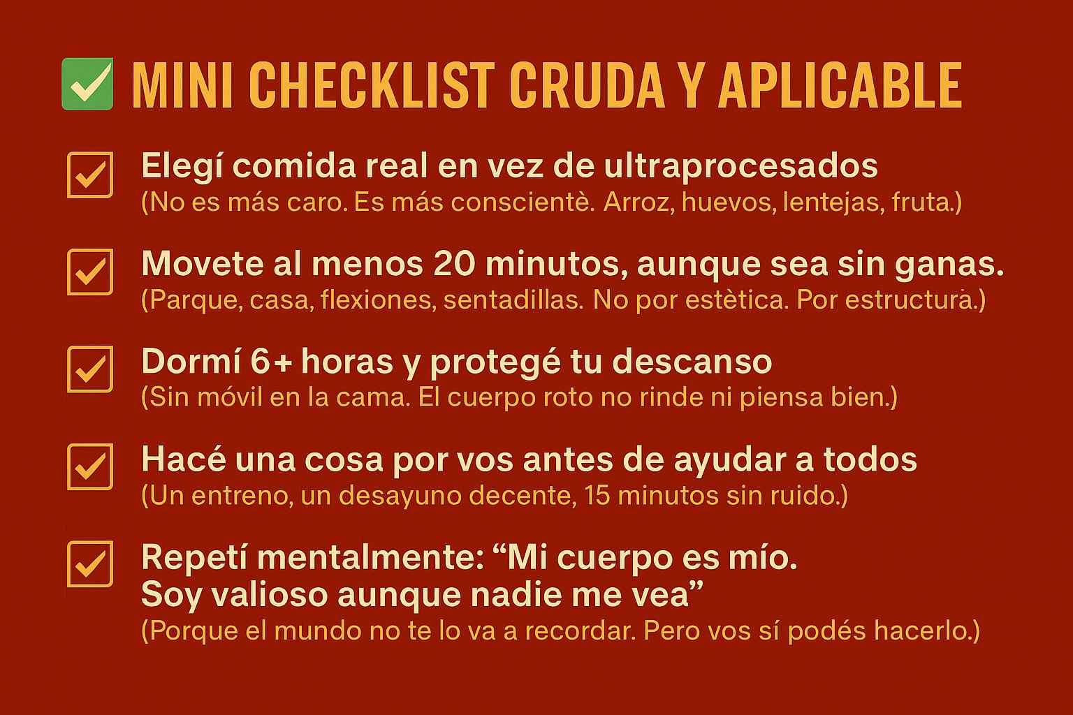 Salud del Migrante: Cómo Cuidar tu Cuerpo Sin Recursos 3 Mini Cheklist, Salud del migrante