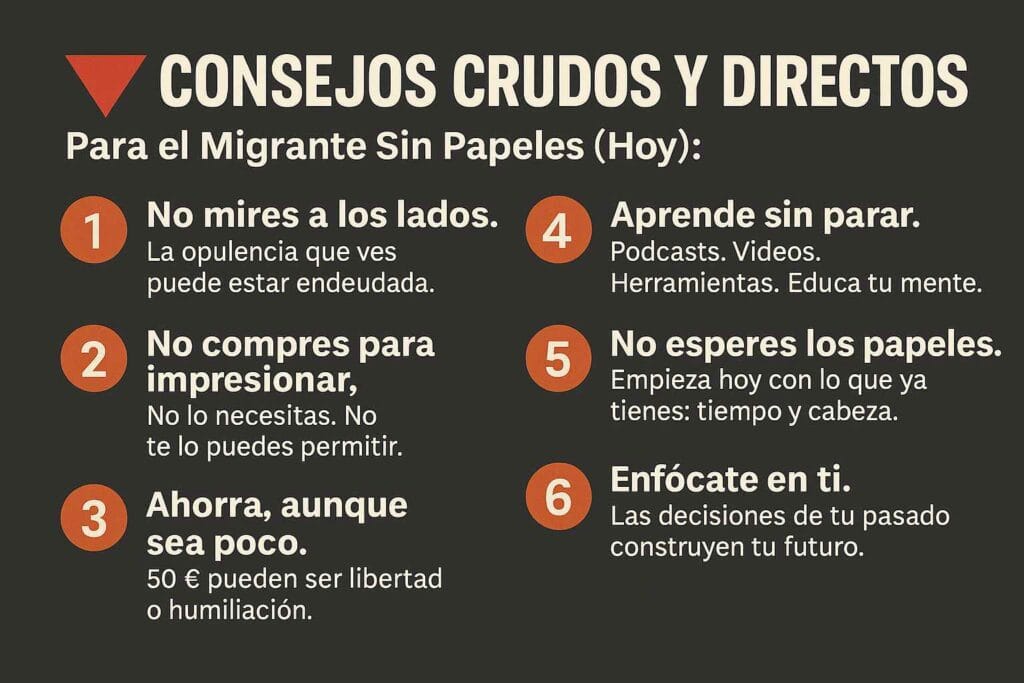 4 Años de Vivir Sin Papeles: La Historia Real de un Migrante que Eligió la Disciplina y No el Victimismo 3 VIVIR SIN PAPELES